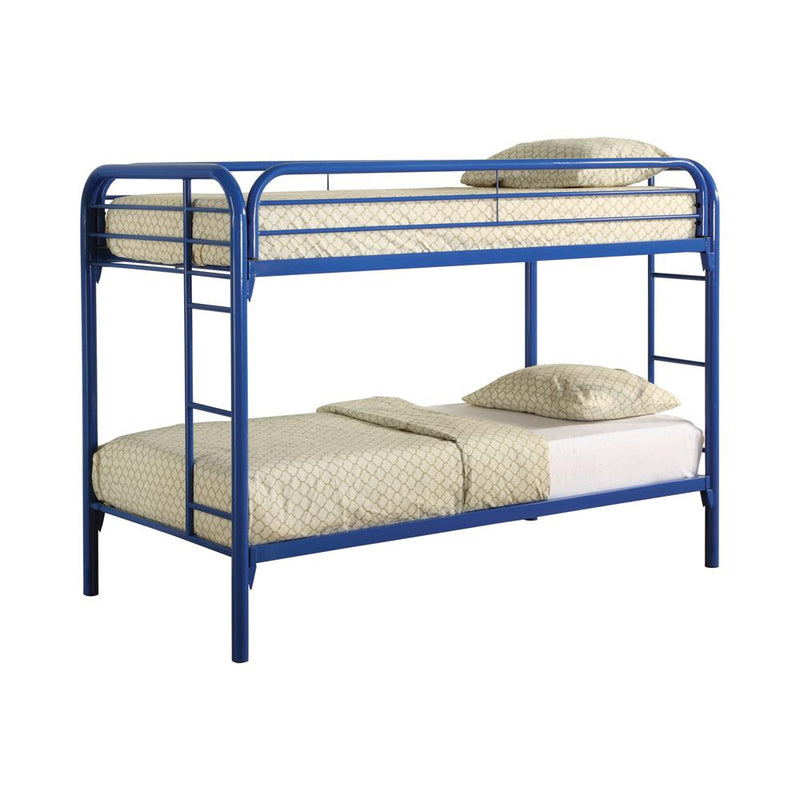 Morgan  Twin-over-Twin Blue Bunk Bed - Urban Living Furniture (Los Angeles, CA)