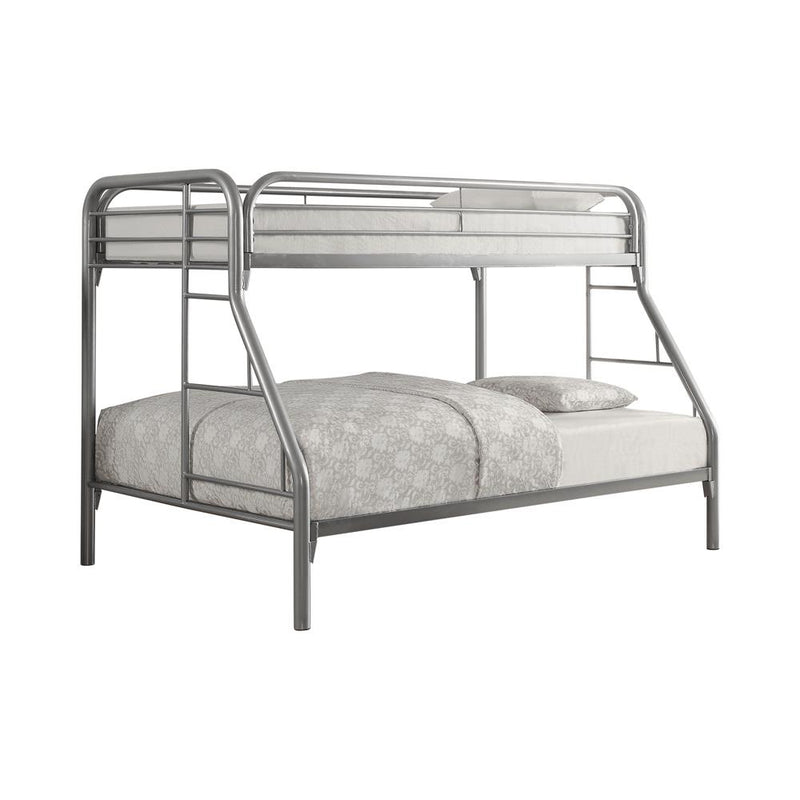 Morgan  Twin-over-Full Silver Bunk Bed - Urban Living Furniture (Los Angeles, CA)