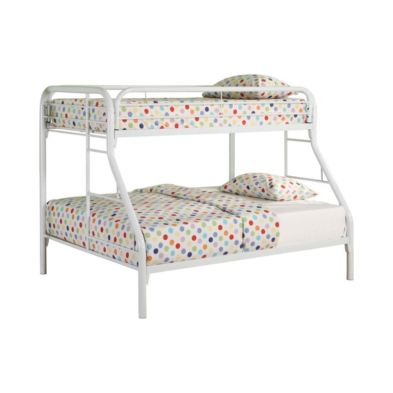 Morgan  Twin-over-Full White Bunk Bed - Urban Living Furniture (Los Angeles, CA)