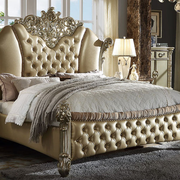 Acme Vendome II Queen Upholstered Bed with Button - near Los