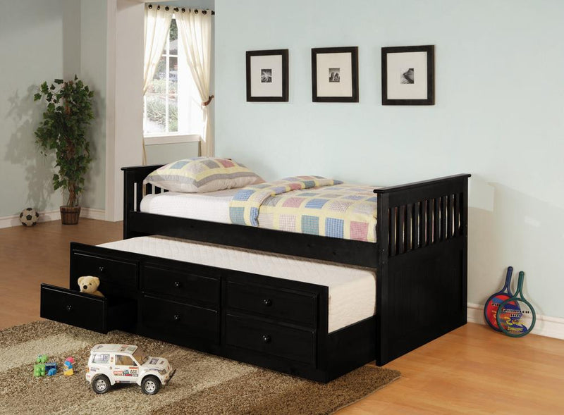 Transitional Black Twin Daybed image