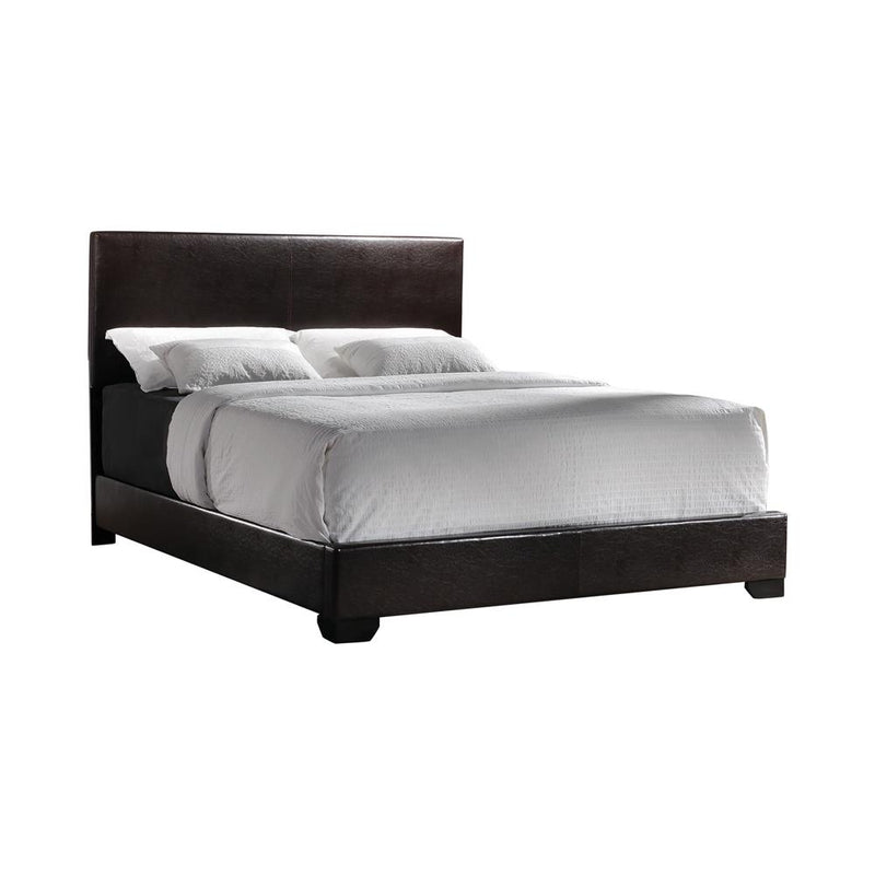 Conner Transitional Dark Brown Upholstered California King Bed - Urban Living Furniture (Los Angeles, CA)