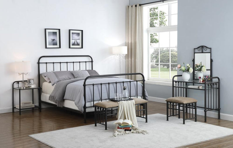 Livingston Transitional Dark Bronze Full Bed - Urban Living Furniture (Los Angeles, CA)