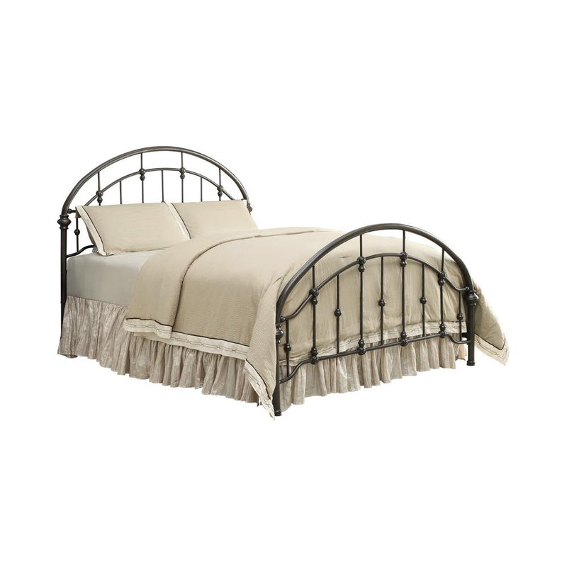 Maywood Transitional Black Metal Queen Bed - Urban Living Furniture (Los Angeles, CA)