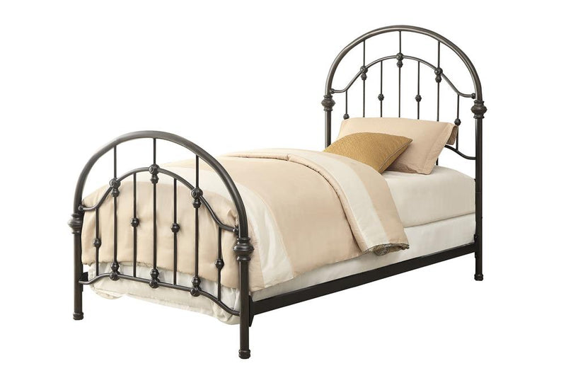 Maywood Transitional Black Metal Twin Bed - Urban Living Furniture (Los Angeles, CA)