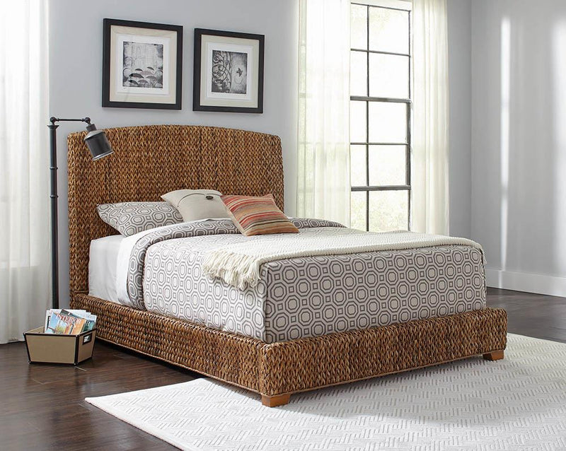 Laughton Rustic Brown  Eastern King Bed - Urban Living Furniture (Los Angeles, CA)