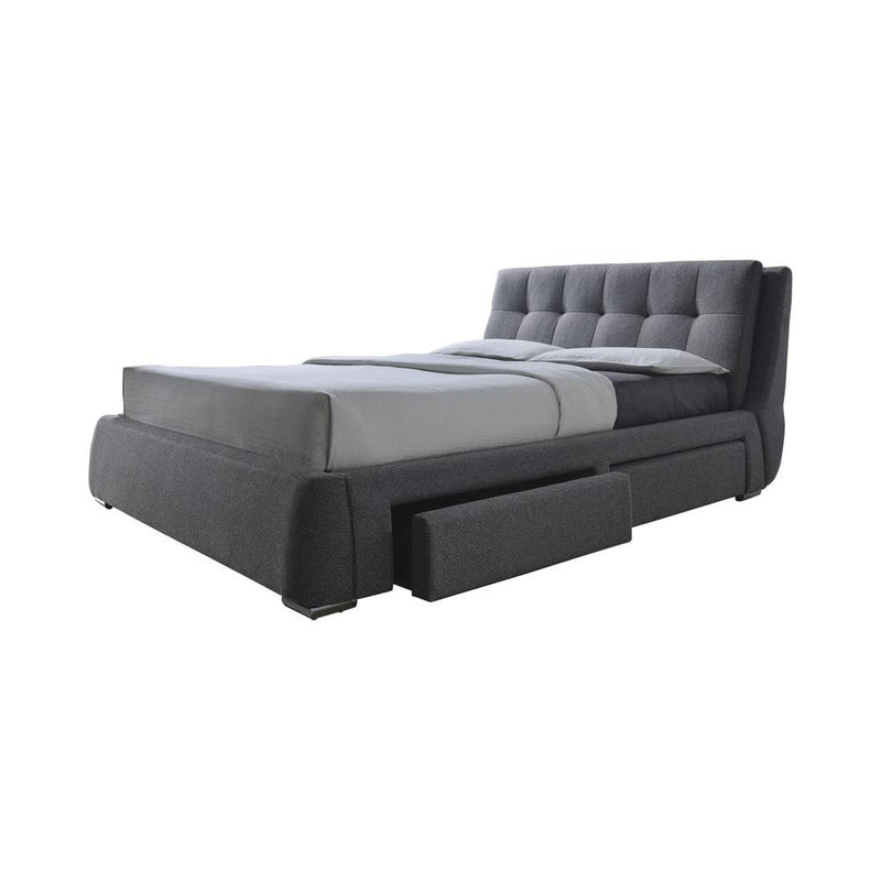 Fenbrook Transitional Grey Eastern King Bed - Urban Living Furniture (Los Angeles, CA)