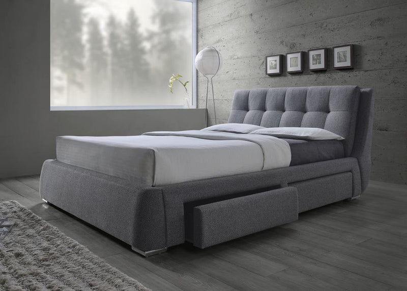 Fenbrook Transitional Grey Queen Bed image