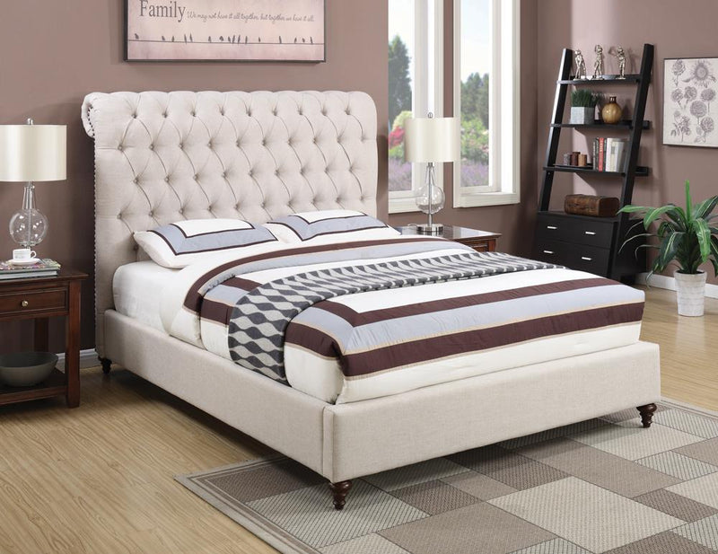 Devon Transitional Beige Full Bed - Urban Living Furniture (Los Angeles, CA)