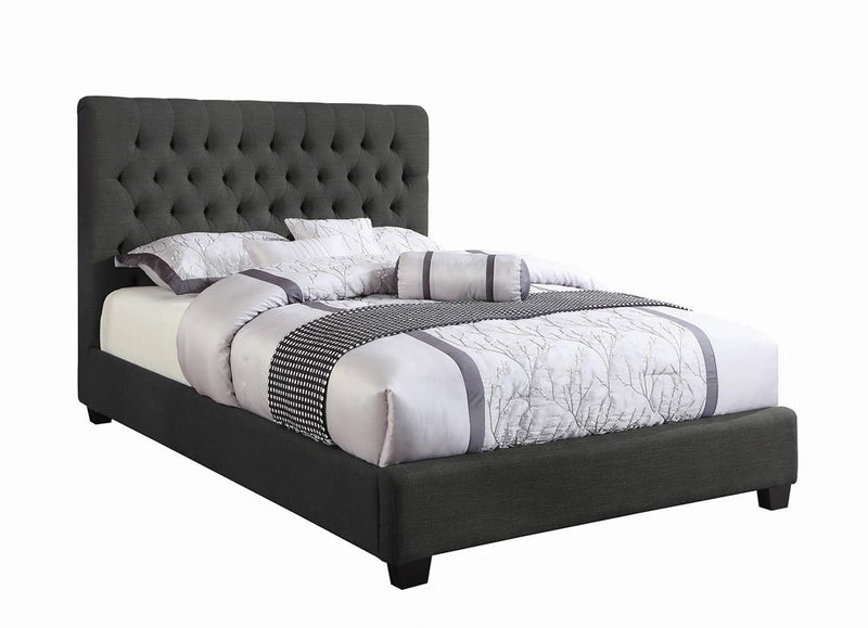 Chloe Transitional Charcoal Upholstered Full Bed - Urban Living Furniture (Los Angeles, CA)