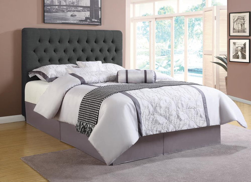 Chloe Transitional Charcoal Upholstered Full Bed - Urban Living Furniture (Los Angeles, CA)