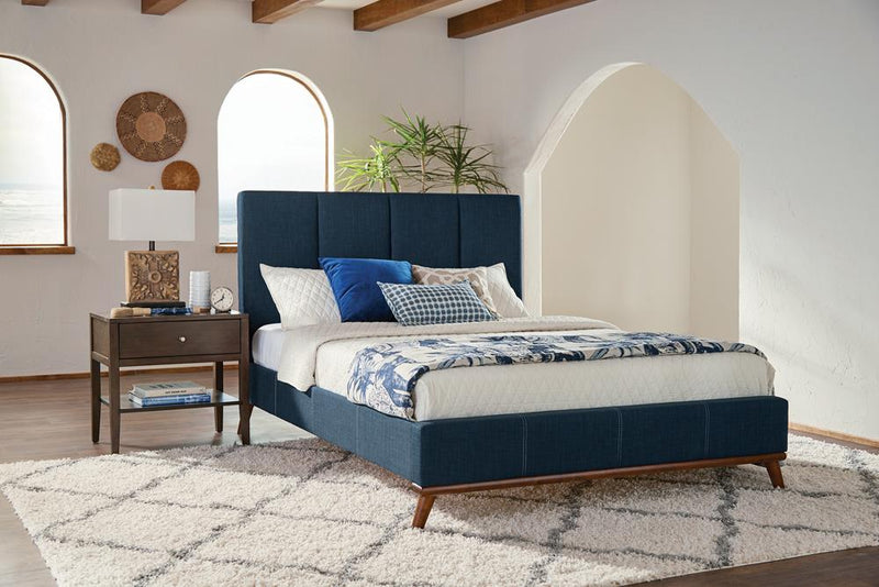 Charity Blue Upholstered Full Bed - Urban Living Furniture (Los Angeles, CA)