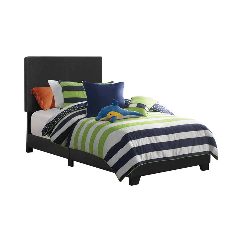 Dorian Black Faux Leather Upholstered Twin Bed - Urban Living Furniture (Los Angeles, CA)