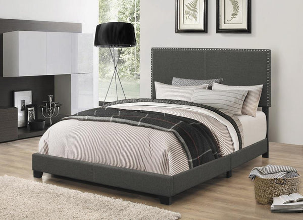 Boyd Upholstered Charcoal Full Bed image