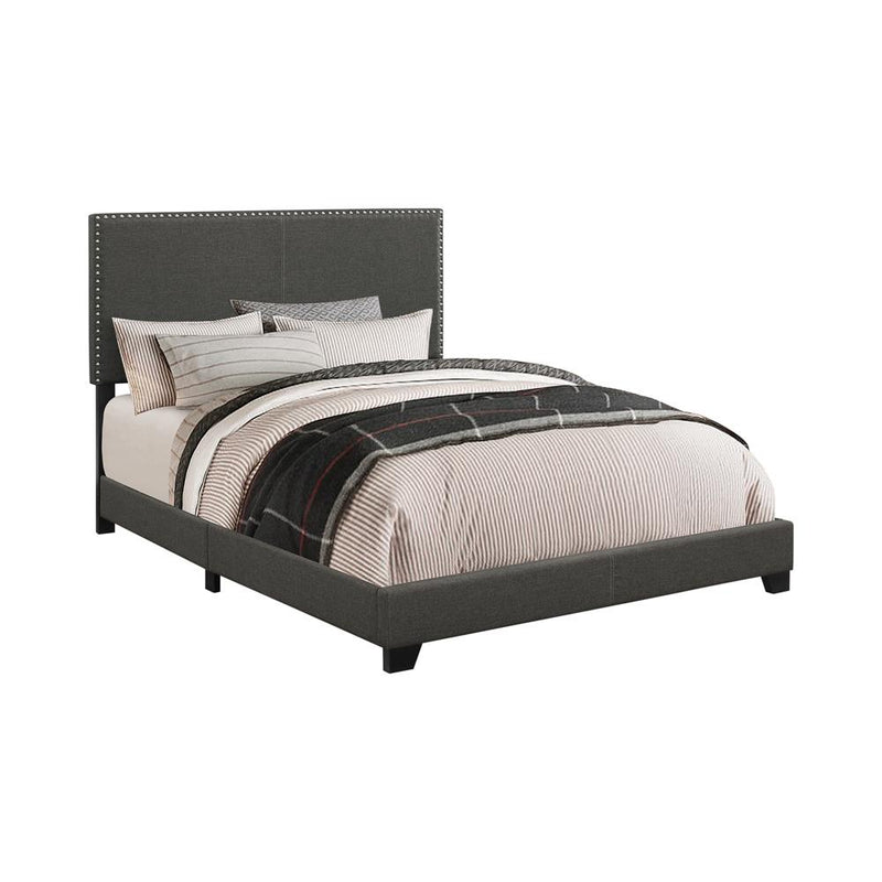 Boyd Upholstered Charcoal Twin Bed - Urban Living Furniture (Los Angeles, CA)