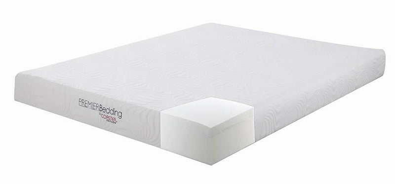 Keegan White 8-Inch Queen Memory Foam Mattress