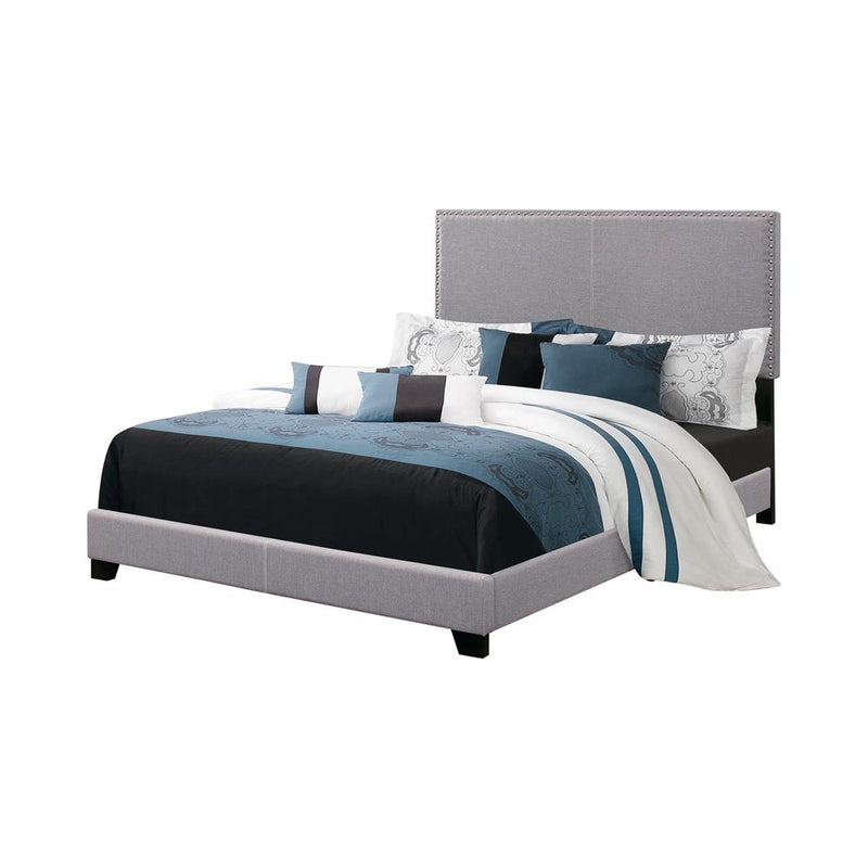 Boyd Upholstered Grey King Bed - Urban Living Furniture (Los Angeles, CA)