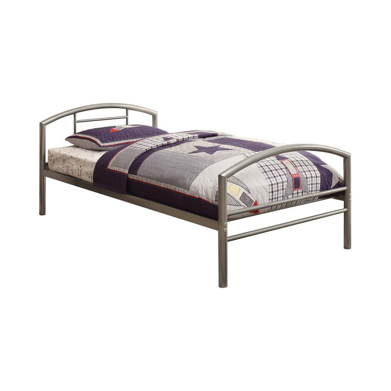 Baines Casual Silver Twin Bed - Urban Living Furniture (Los Angeles, CA)