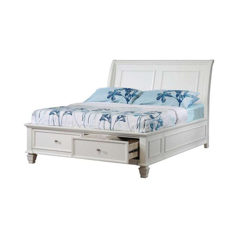 Selena Coastal White Full Bed - Urban Living Furniture (Los Angeles, CA)