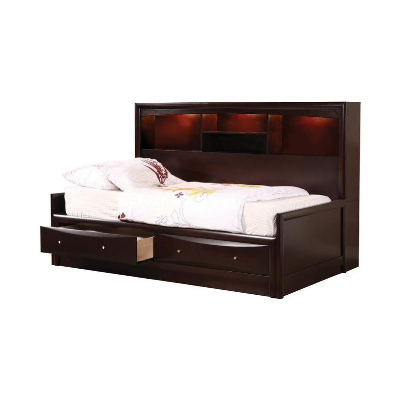 Phoenix Transitional Cappuccino Full Bed - Urban Living Furniture (Los Angeles, CA)