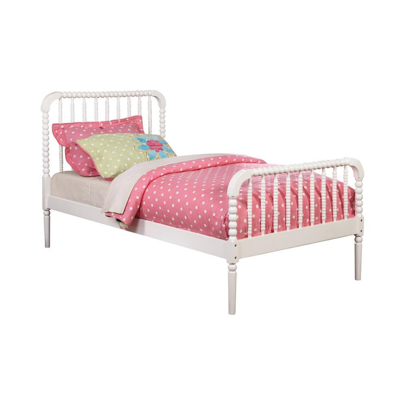 Jones Traditional White Twin Bed - Urban Living Furniture (Los Angeles, CA)