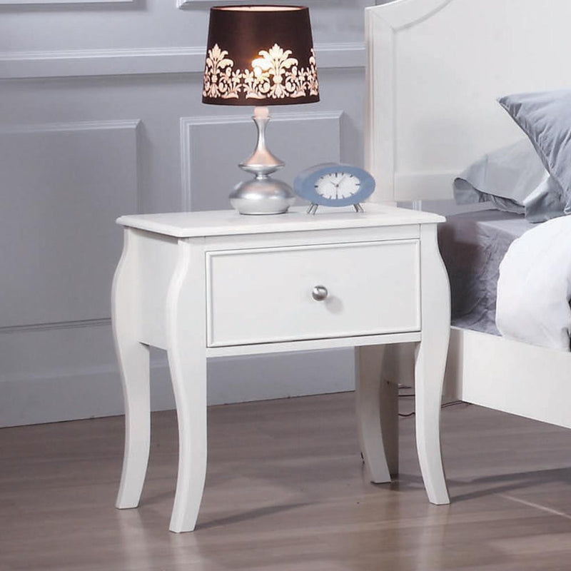 Dominique French Country White Nightstand - Urban Living Furniture (Los Angeles, CA)