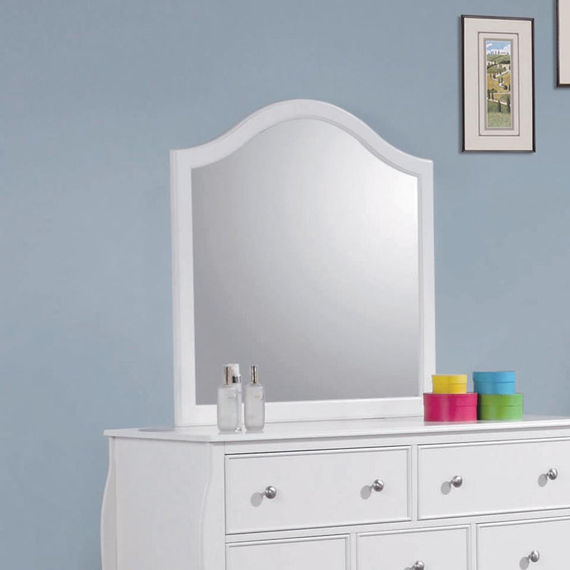 Dominique French Country White Mirror - Urban Living Furniture (Los Angeles, CA)