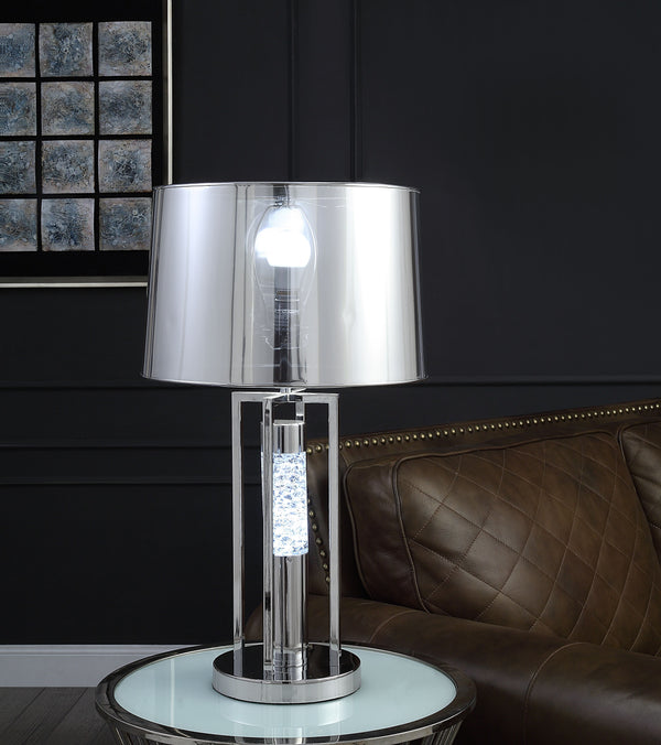 Olsen Clear Acrylic & Chrome Table Lamp image