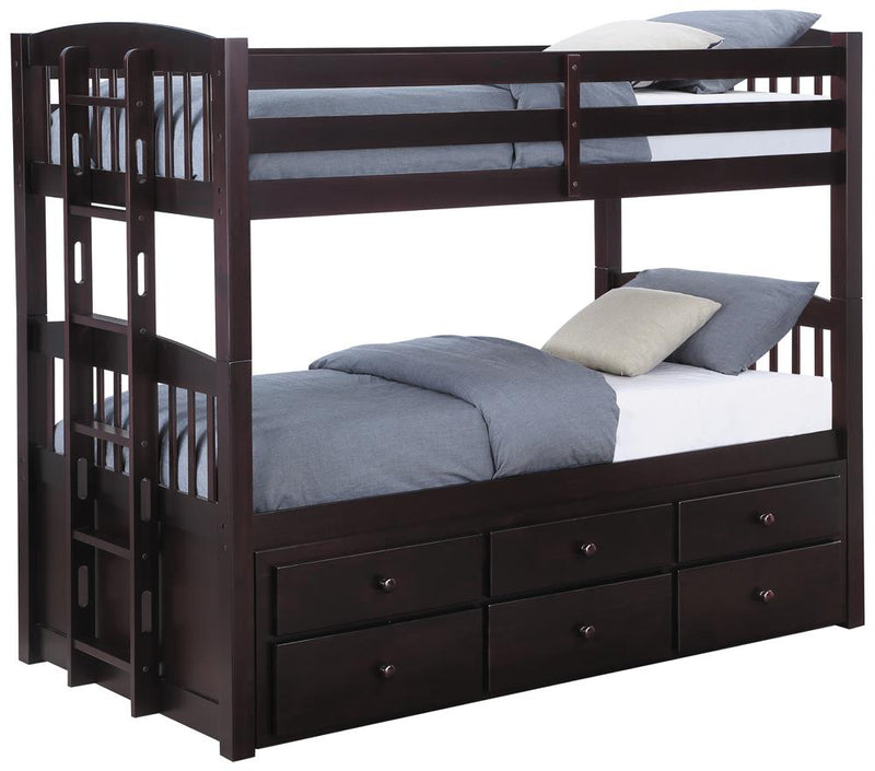 Kensington Cappuccino Bunk Bed - Urban Living Furniture (Los Angeles, CA)