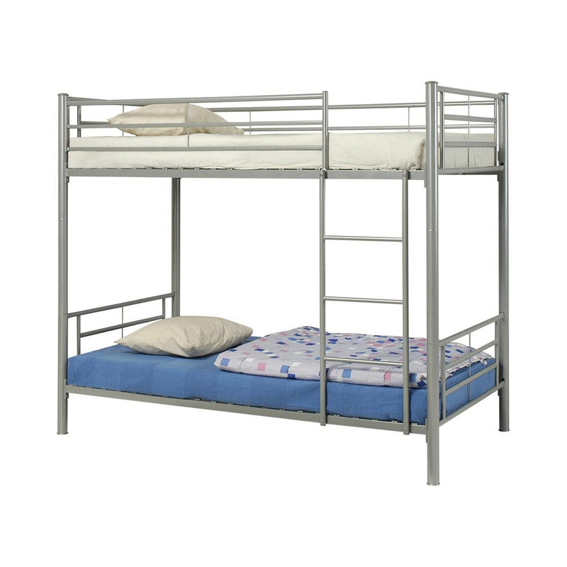 Denley Metal Twin-over-Twin Bunk Bed - Urban Living Furniture (Los Angeles, CA)