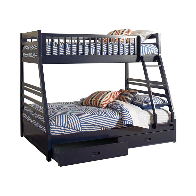 Ashton Navy Twin-over-Full Bunk Bed - Urban Living Furniture (Los Angeles, CA)