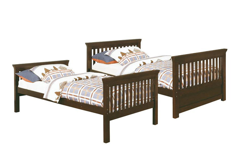Miles Cappuccino Twin-over-Twin Bunk Bed
