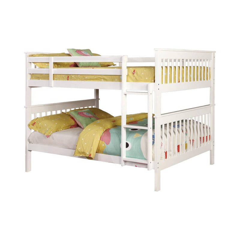 Chapman Traditional White Full-over-Full Bunk Bed - Urban Living Furniture (Los Angeles, CA)