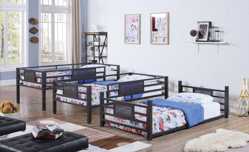 G460394 Casual Black Full Triple Bunk Bed - Urban Living Furniture (Los Angeles, CA)