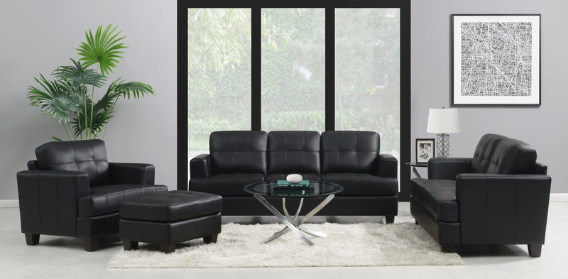 Samuel Transitional Black Two-Piece Living Room Set image