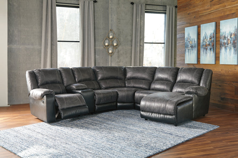 Nantahala 6-Piece Reclining Sectional with Chaise image