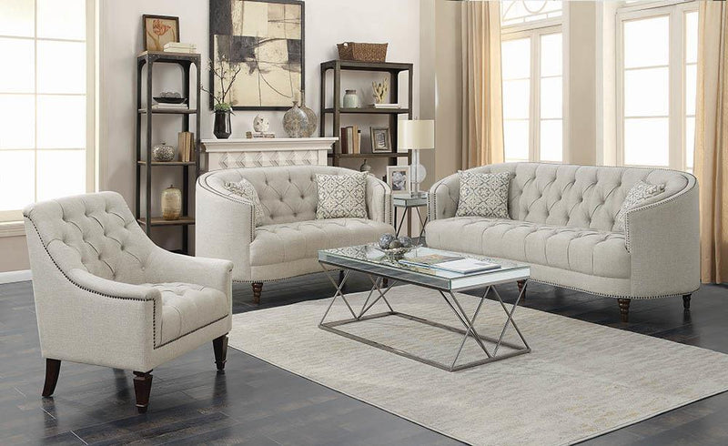 Avonlea Traditional Beige Loveseat image