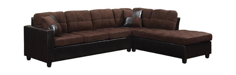 Mallory Casual Chocolate Sectional