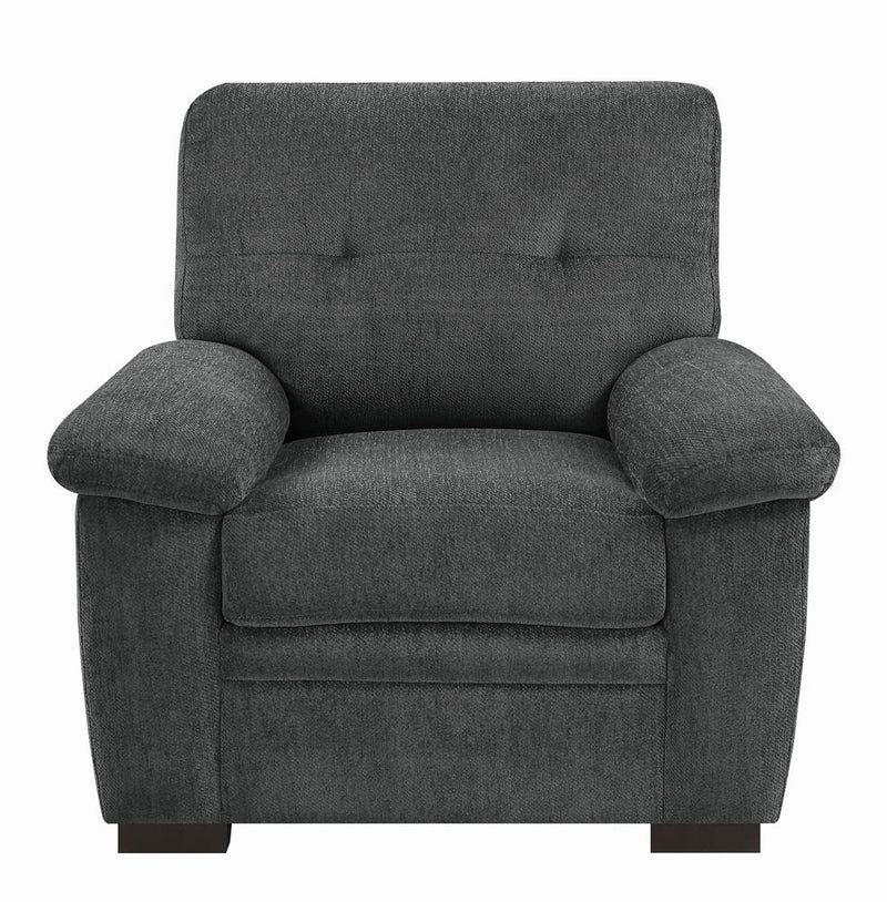 Fairbairn Casual Charcoal Chair - Urban Living Furniture (Los Angeles, CA)