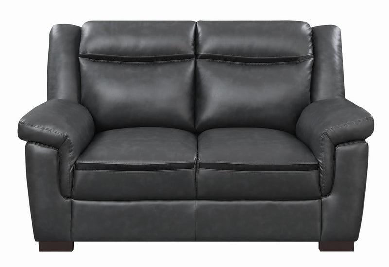 Arabella Contemporary Grey Loveseat