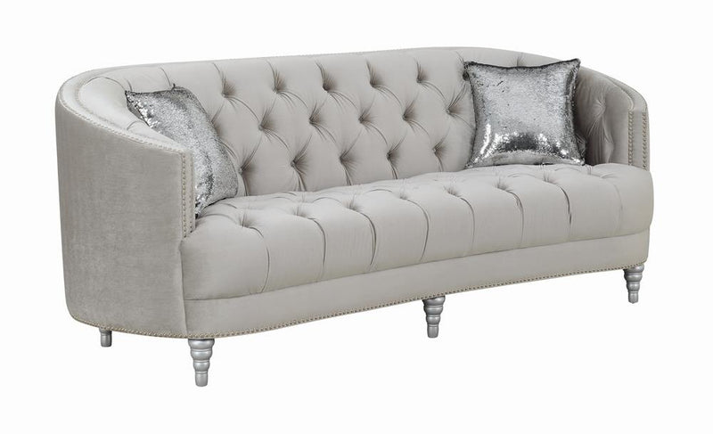 Avonlea Traditional Grey and Chrome Sofa - Urban Living Furniture (Los Angeles, CA)