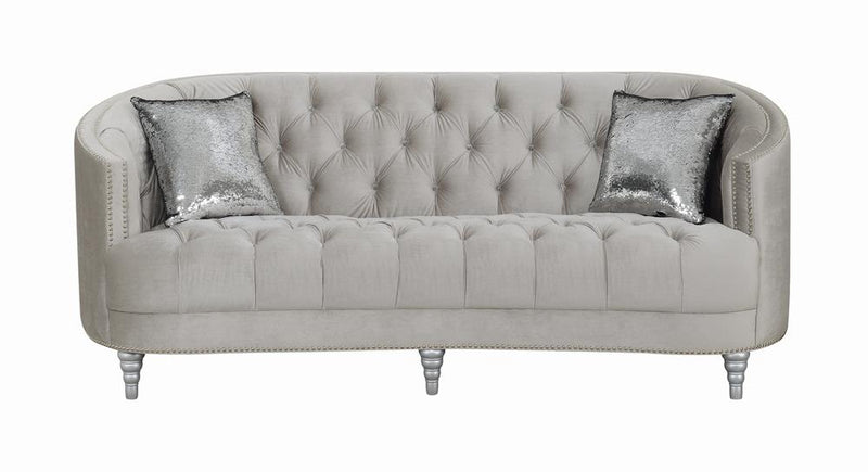 Avonlea Traditional Grey and Chrome Sofa - Urban Living Furniture (Los Angeles, CA)