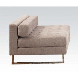 Acme Sampson Armless Chair in Beige Fabric 54183 image