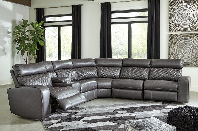 Samperstone 6-Piece Power Reclining Sectional image
