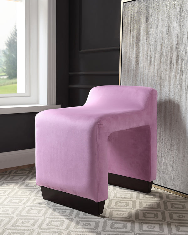 Alford Pink Flannel Ottoman image