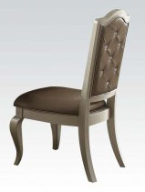 Acme Francesca Side Chair in Silver/Champagne (Set of 2) 62082 image