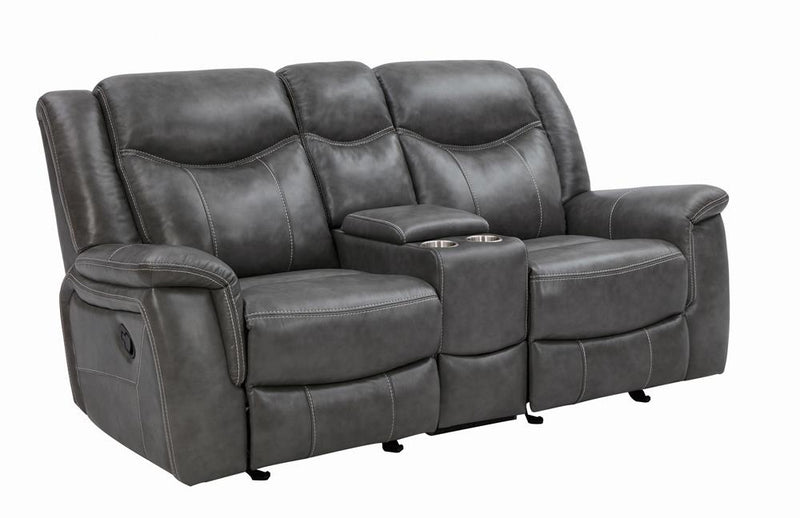 Conrad Transitional Grey Motion Loveseat - Urban Living Furniture (Los Angeles, CA)