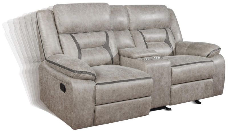 651352 GLIDER LOVESEAT W/ CONSOLE - Urban Living Furniture (Los Angeles, CA)