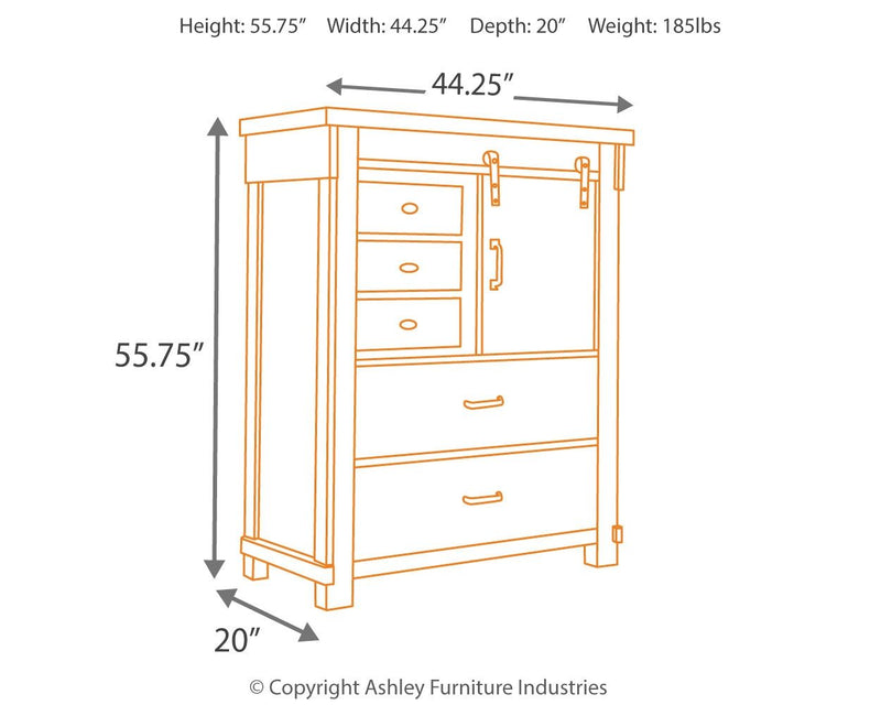 Lakeleigh - Five Drawer Chest