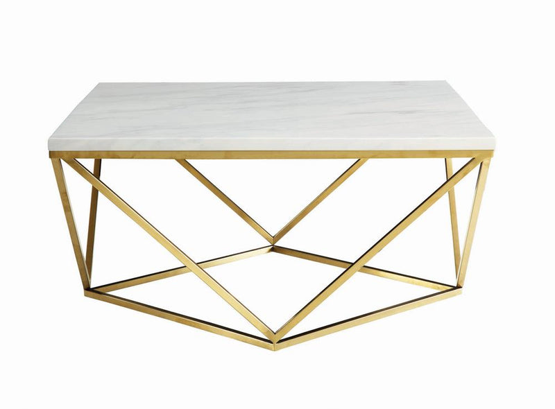 G700846 Modern White Coffee Table - Urban Living Furniture (Los Angeles, CA)